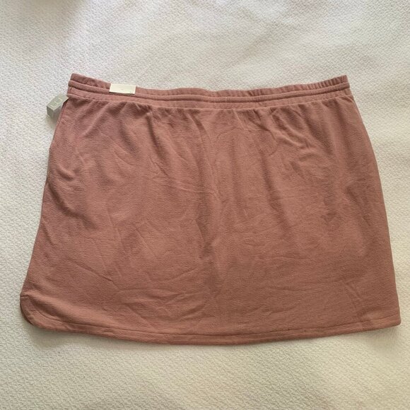 NEW Maurices cotton blend pull on elastic waist light pink blush summer skirt - Picture 6 of 6